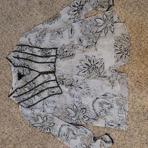 Lane Bryant size 24 see through bedazzled shirt